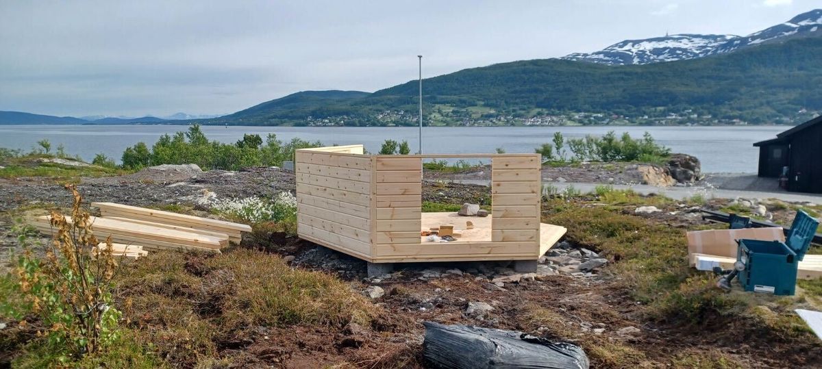 Grillhytte Royal 10 - Ret væg